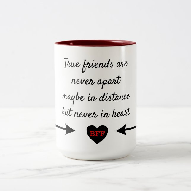 Tasse 2 Couleurs Amis vrais (Centre)
