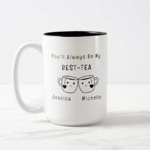 Tasse 2 Couleurs Amitié personnalisée Meilleur Thé