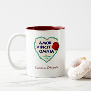 Tasse 2 Couleurs Amor Vincit Omnia Love