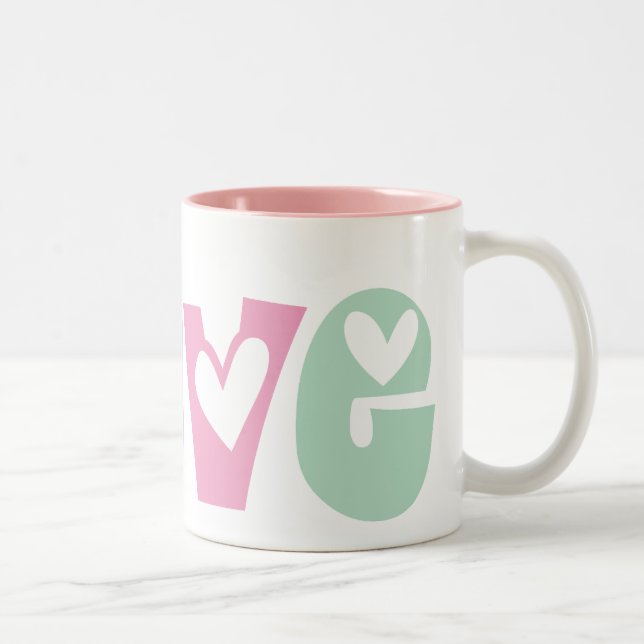 Tasse 2 Couleurs Amour (Droit)
