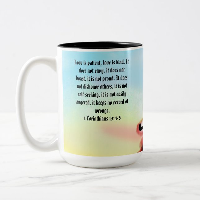 Tasse 2 Couleurs Amour aimable (Gauche)