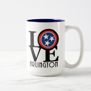 Tasse 2 Couleurs AMOUR Arlington TN 15oz