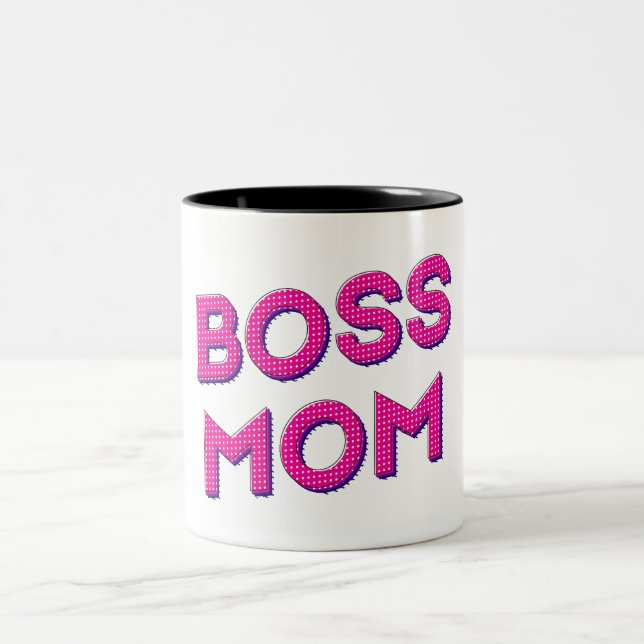 Tasse 2 Couleurs Amour avec maman Boss (Centre)