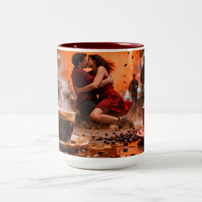 Tasse 2 Couleurs Amour Café 7 (Centre)