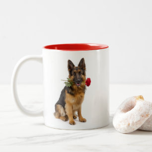 Tasse 2 Couleurs Amour de Berger Allemand