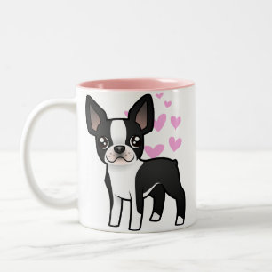 Tasse 2 Couleurs Amour de Boston Terrier