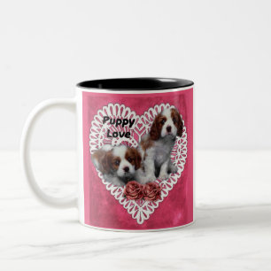 Tasse 2 Couleurs Amour de chiot Cavalier King Charles Spaniel