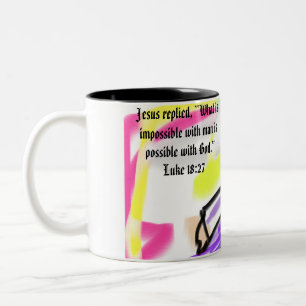 Tasse 2 Couleurs amour de jésus