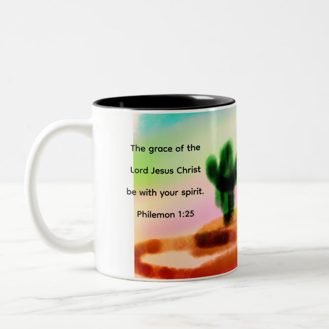 Tasse 2 Couleurs amour de jésus  (Gauche)