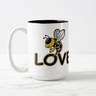 TASSE 2 COULEURS AMOUR DE L'ABEILLE