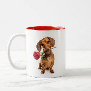 Tasse 2 Couleurs Amour de teckel