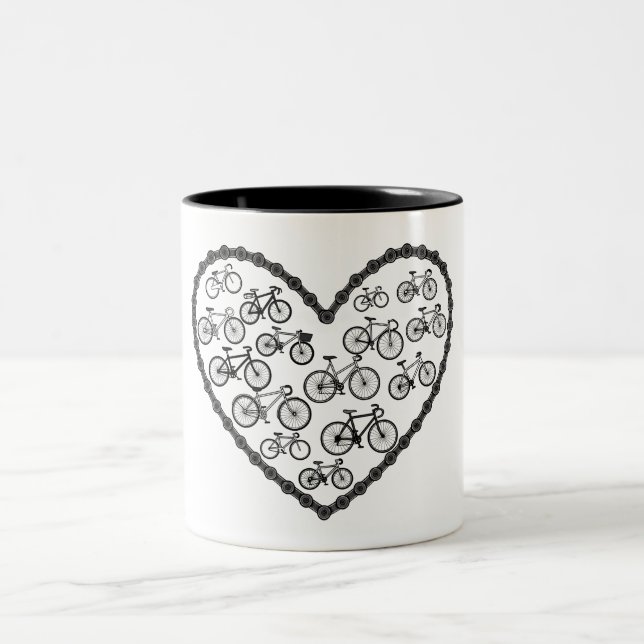 Tasse 2 Couleurs Amour de vélo (Centre)