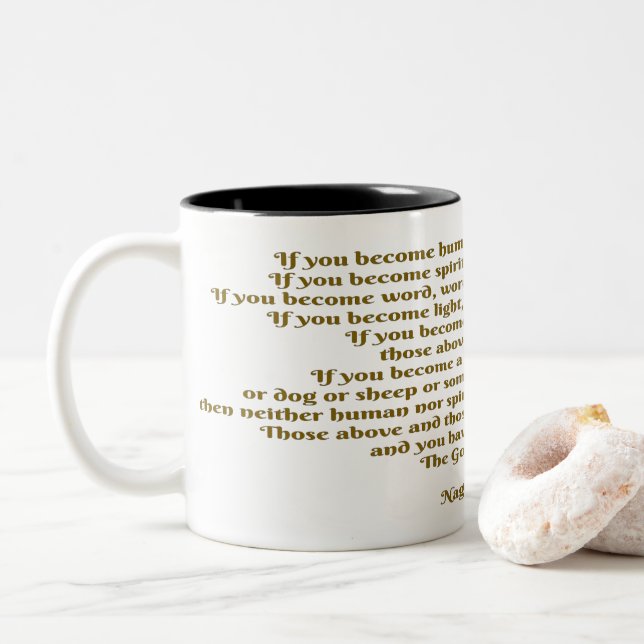 Tasse 2 Couleurs Amour et Esprit (Avec donut)