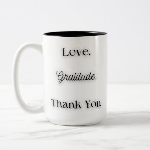 Tasse 2 Couleurs Amour.Gratitude.MerciVous.