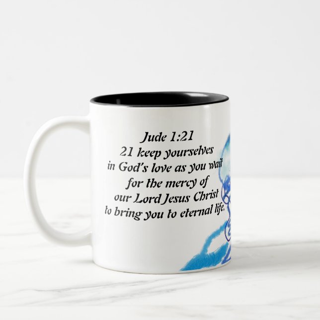 Tasse 2 Couleurs amour jésus (Gauche)
