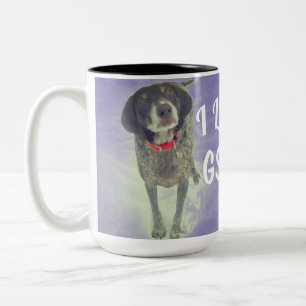 Tasse 2 Couleurs Amour mignon GSPs (indicateurs aux cheveux courts