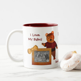 Tasse 2 Couleurs Amour Mon Bébé mignonne Ours Polonais Grand-mère