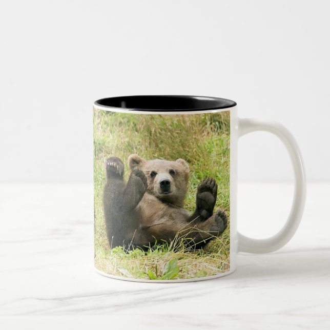 Tasse 2 Couleurs Amoureux Brown_Bear_Kodiak_Bears (Droit)