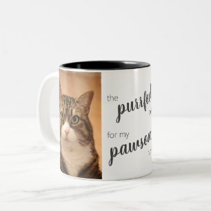 Tasse 2 Couleurs Amoureux de les chats ajouter votre propre mème ph
