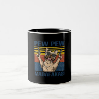 Tasse 2 Couleurs Amoureux de les chiens| Madafakas à la Pew Pew Pew