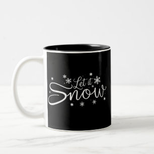 Tasse 2 Couleurs Amoureux de neige Laissez tomber flocon de neige V