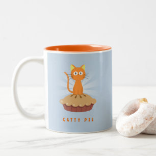 Tasse 2 Couleurs Amoureux des chats à tarte cuite