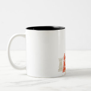 Tasse 2 Couleurs Amoureux des échecs Jeu d'échecs Checkmate Cadea
