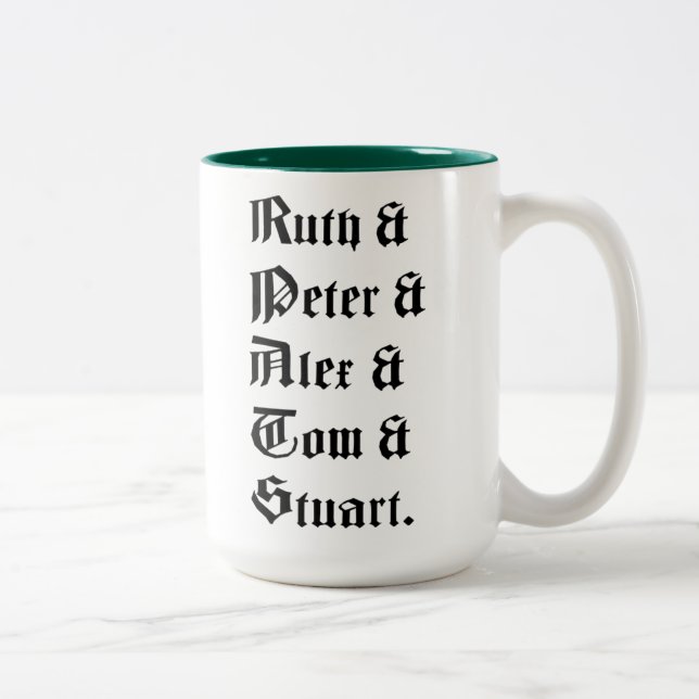 Tasse 2 Couleurs Ampersand Mug, amis de la ferme (Droit)