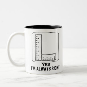 Tasse 2 Couleurs Amusant Enseignant Math Plaisanter Amusant Meilleu