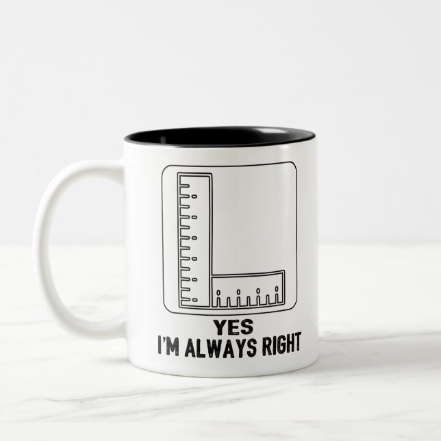 Tasse 2 Couleurs Amusant Enseignant Math Plaisanter Amusant Meilleu (Gauche)