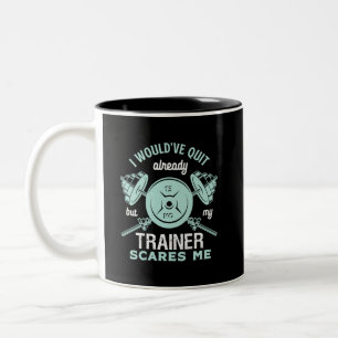 Tasse 2 Couleurs Amusant Gym Motivation Fitness entraînement et en