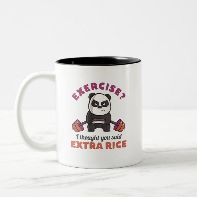 Tasse 2 Couleurs Amusant Gym Motivation Fitness entraînement et ent (Gauche)
