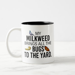 Tasse 2 Couleurs Amusant, l'algue amène des bogues au papillon du t