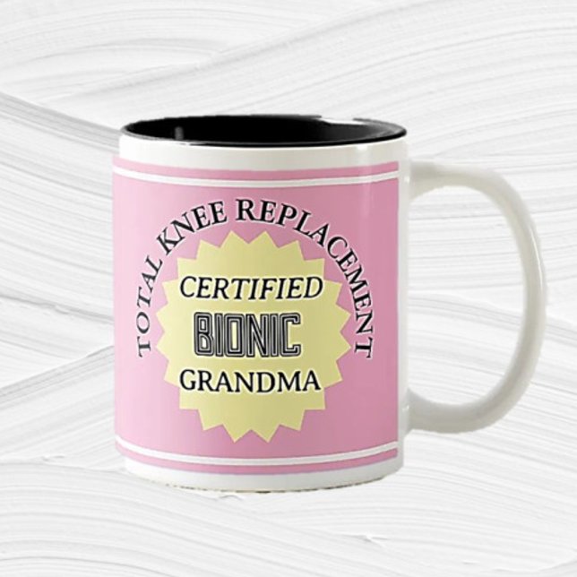 Tasse 2 Couleurs Amusant ! Musique de remplacement du genou bioniqu (Créateur téléchargé)