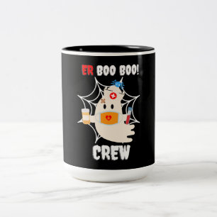 Tasse 2 Couleurs Amusante ER Boo Boo Infirmière d'équipage Hallowee