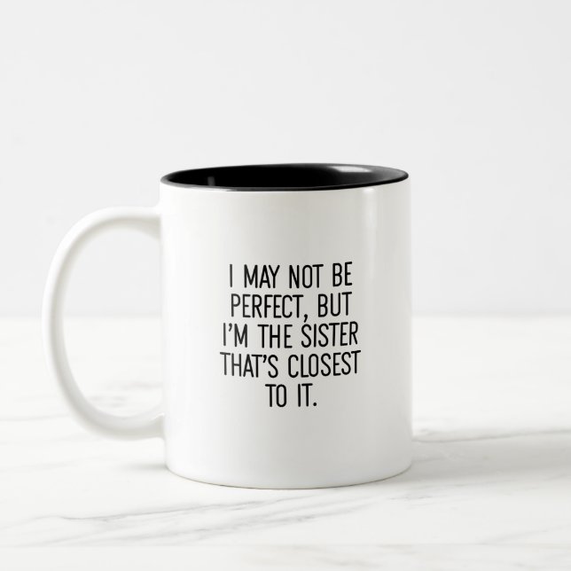 Tasse 2 Couleurs Amusante Humour soeur Rivalence soeur (Gauche)