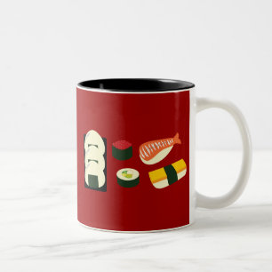 Tasse 2 Couleurs Amusement de sushi