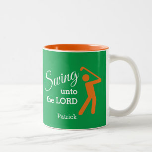 Tasse 2 Couleurs Amusez-vous BALANCEZ-VOUS AU SEIGNEUR Golf personn