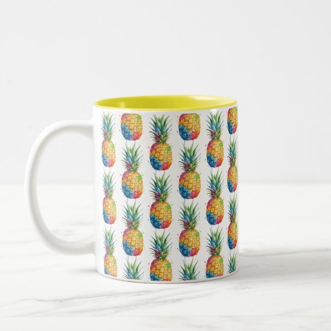 Tasse 2 Couleurs Ananas (Gauche)