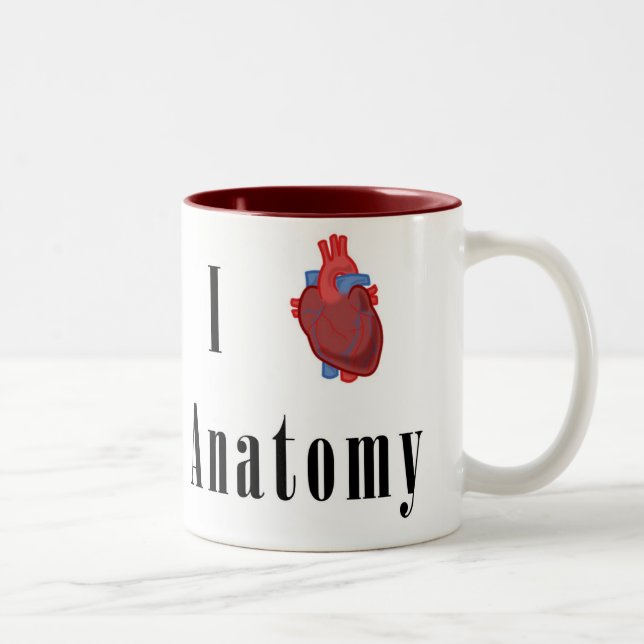 Tasse 2 Couleurs Anatomie du *Heart* I (Droit)