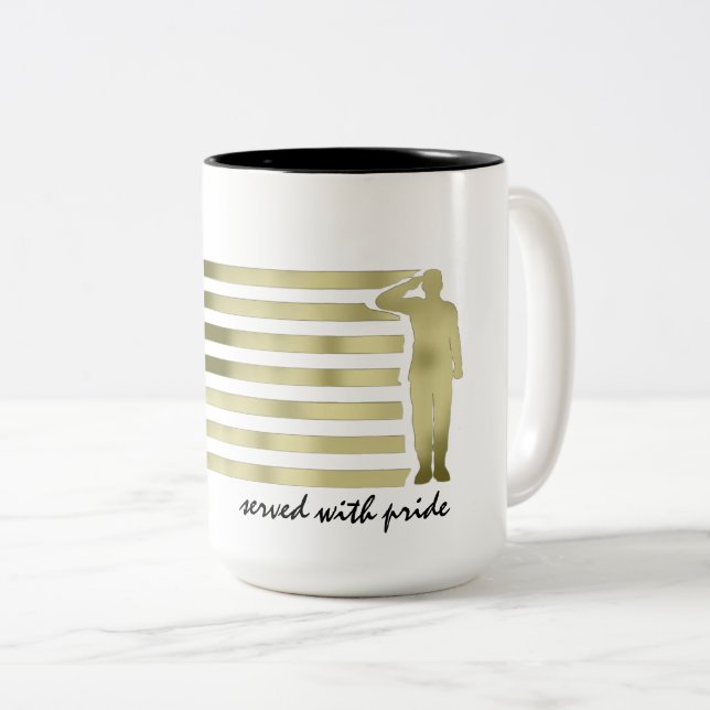 Tasse 2 Couleurs Ancien combattant (Devant droit)