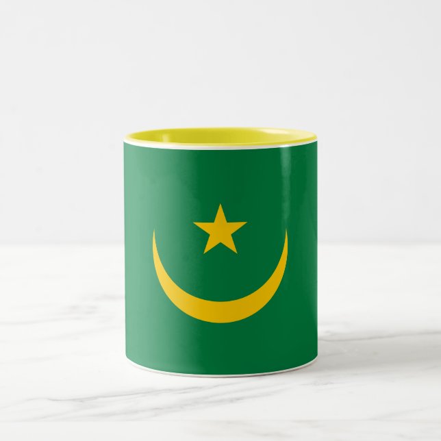 Tasse 2 Couleurs Ancien drapeau de Mauritanie (Centre)