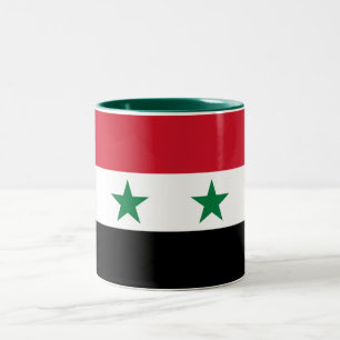 Tasse 2 Couleurs Ancien drapeau de Syrie
