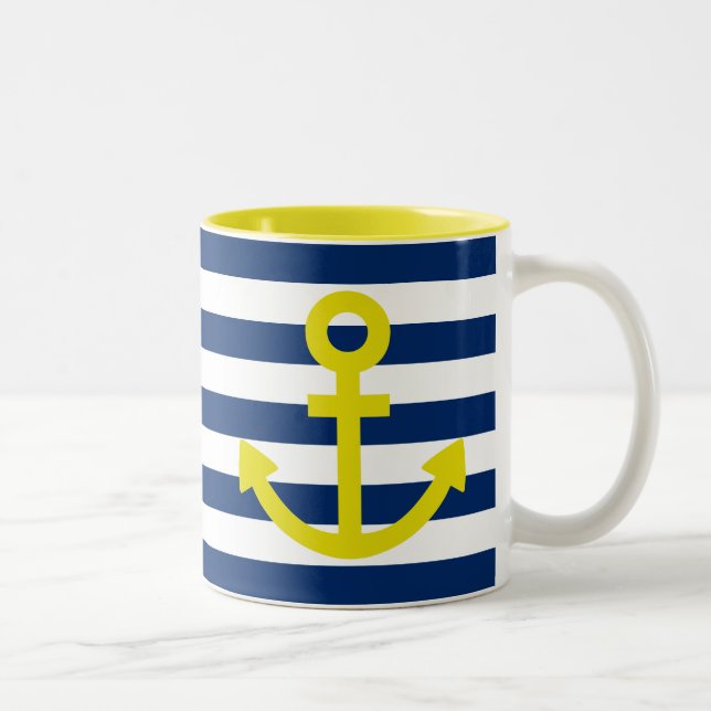Tasse 2 Couleurs Ancres Aweigh (Droit)