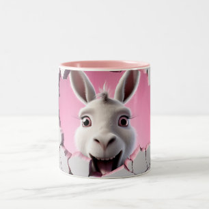 Tasse 2 Couleurs Âne mignon