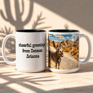 Tasse 2 Couleurs Âne souriant, Oatman Arizona