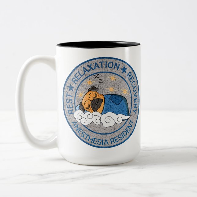 Tasse 2 Couleurs Anesthésie mignonne / CRNA Repos Relax Recovery (Gauche)