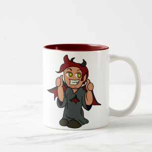 Tasse 2 Couleurs Ange d'épaule/tasse de diable