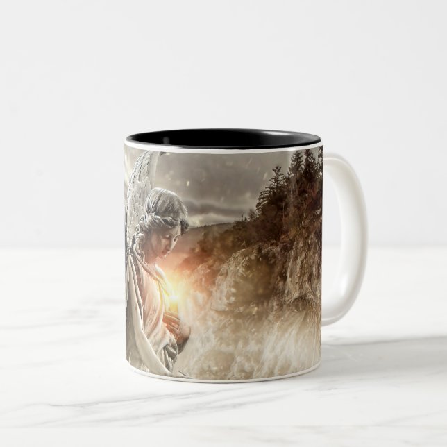 Tasse 2 Couleurs Ange des malchanceux (Devant droit)