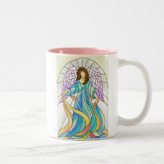 Tasse 2 Couleurs Ange en verre souillé